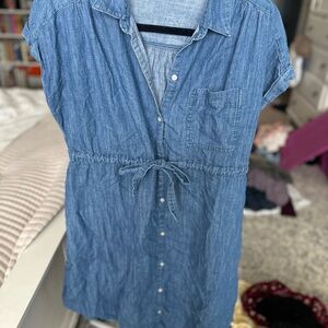 Denim Blue Women's maternity dress